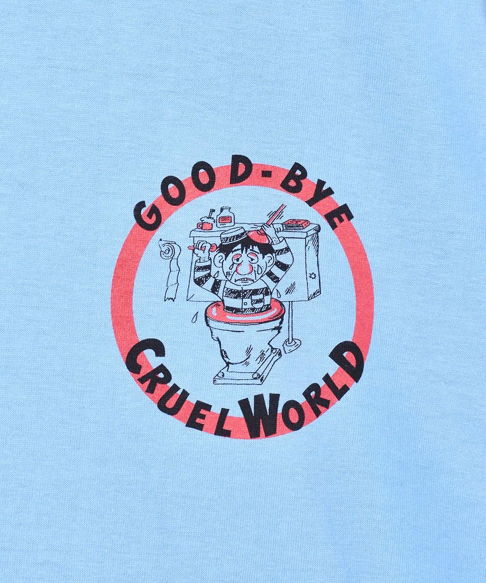LLICA“ALCOHOLICA”Tシャツ　サックスブルー　S ベーシックシャツ/サックスブルー | Factelier (ファクトリエ)