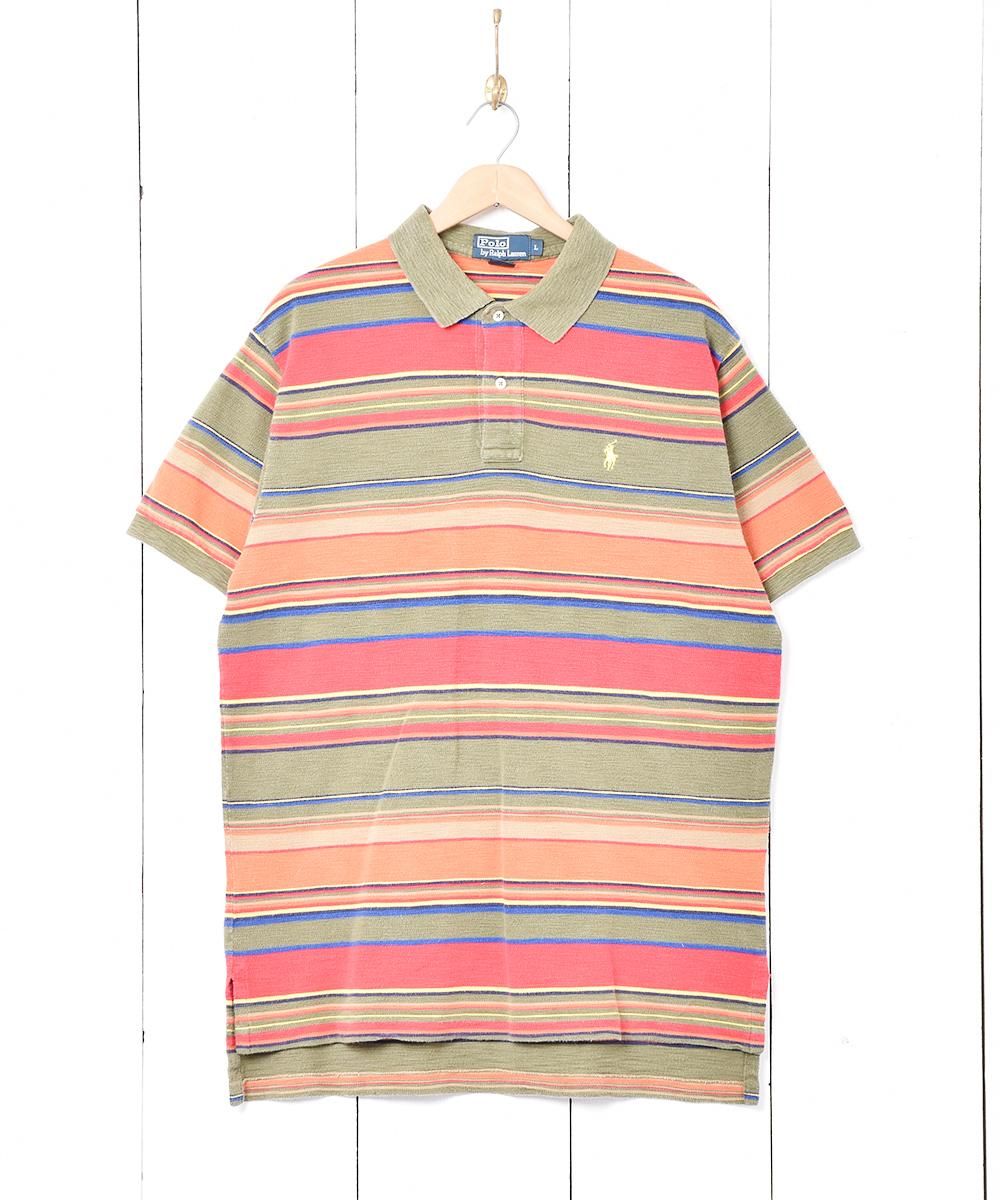 Ralph Lauren」マルチボーダーポロシャツ - 古着屋