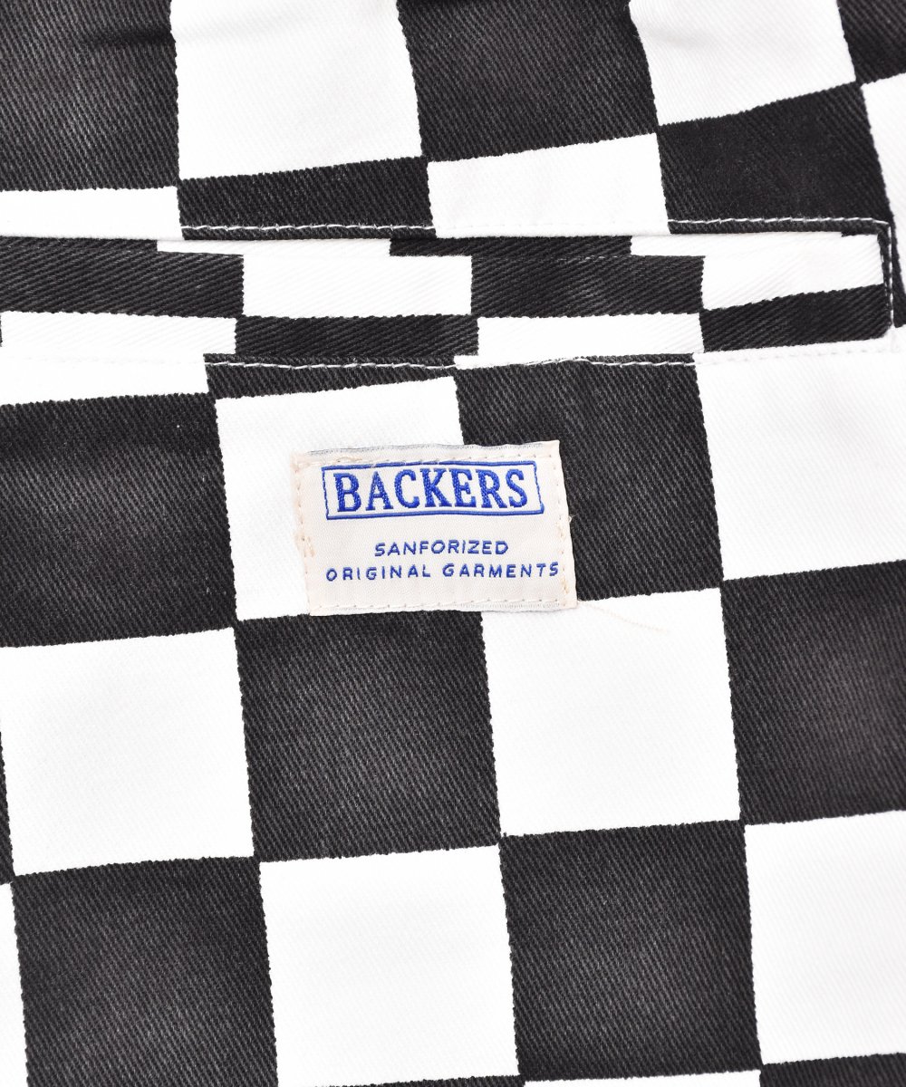 Backers」チェッカーフラッグ柄ショートパンツ - 古着のネット通販