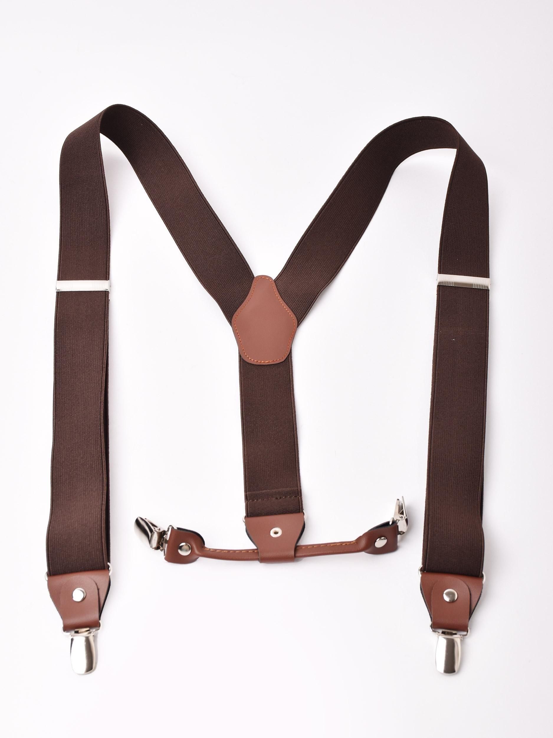 5色展開】ワイドサスペンダー オリーブ - 古着屋