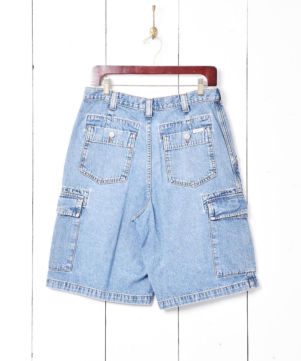 W31 アメリカ製 「GUESS JEANS」デニムハーフパンツ - 古着のネット