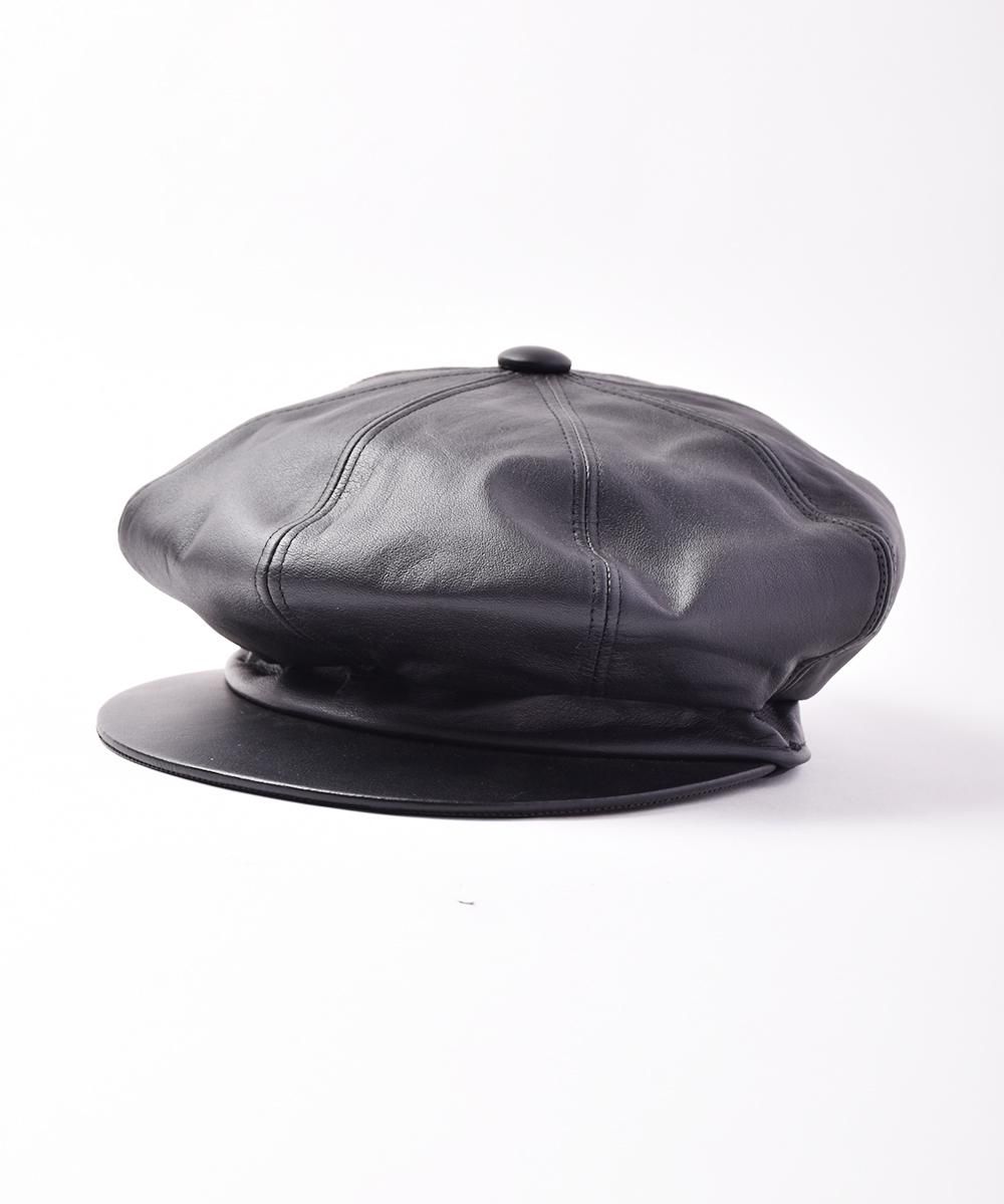ニューヨークハット] 帽子 キャスケット レザー 9207 LAMBSKIN