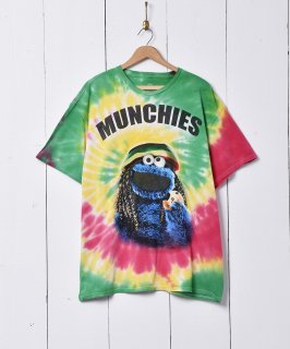 古着タイダイ Cookie Monster プリントTシャツ 古着のネット通販 古着屋グレープフルーツムーン