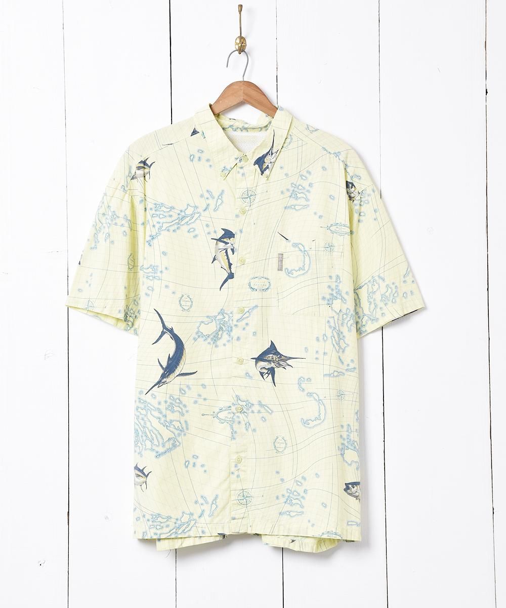 Columbia PFG 総柄フィッシングシャツ Columbia PFG 総柄フィッシングシャツ - 古着屋グレープフルーツ