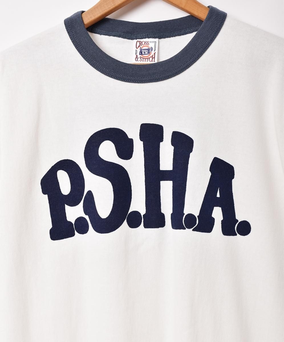 P.S.H.A. 両面プリント リンガーTシャツ - 古着屋 P.S.H.A. 両面プリント リンガーTシャツ - 古着屋