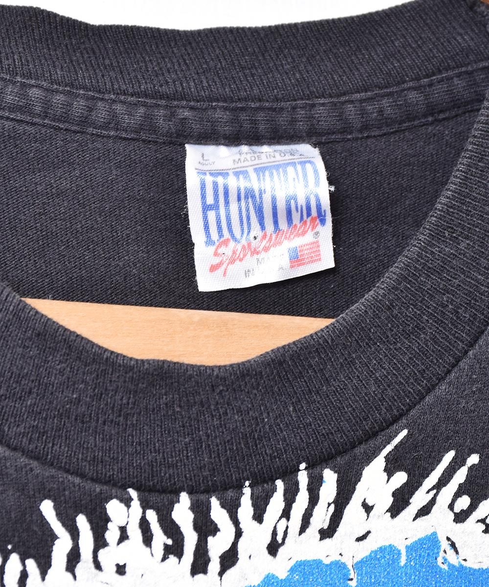 90's アメリカ製 レーシングカー 両面プリントTシャツ - 古着屋