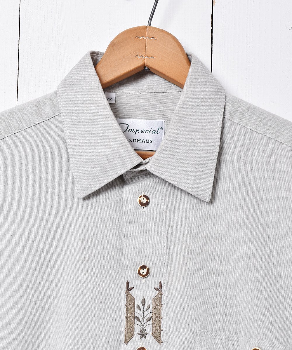 LANDHAUS 刺繍 半袖チロリアンシャツ - 古着のネット通販サイト 古着屋