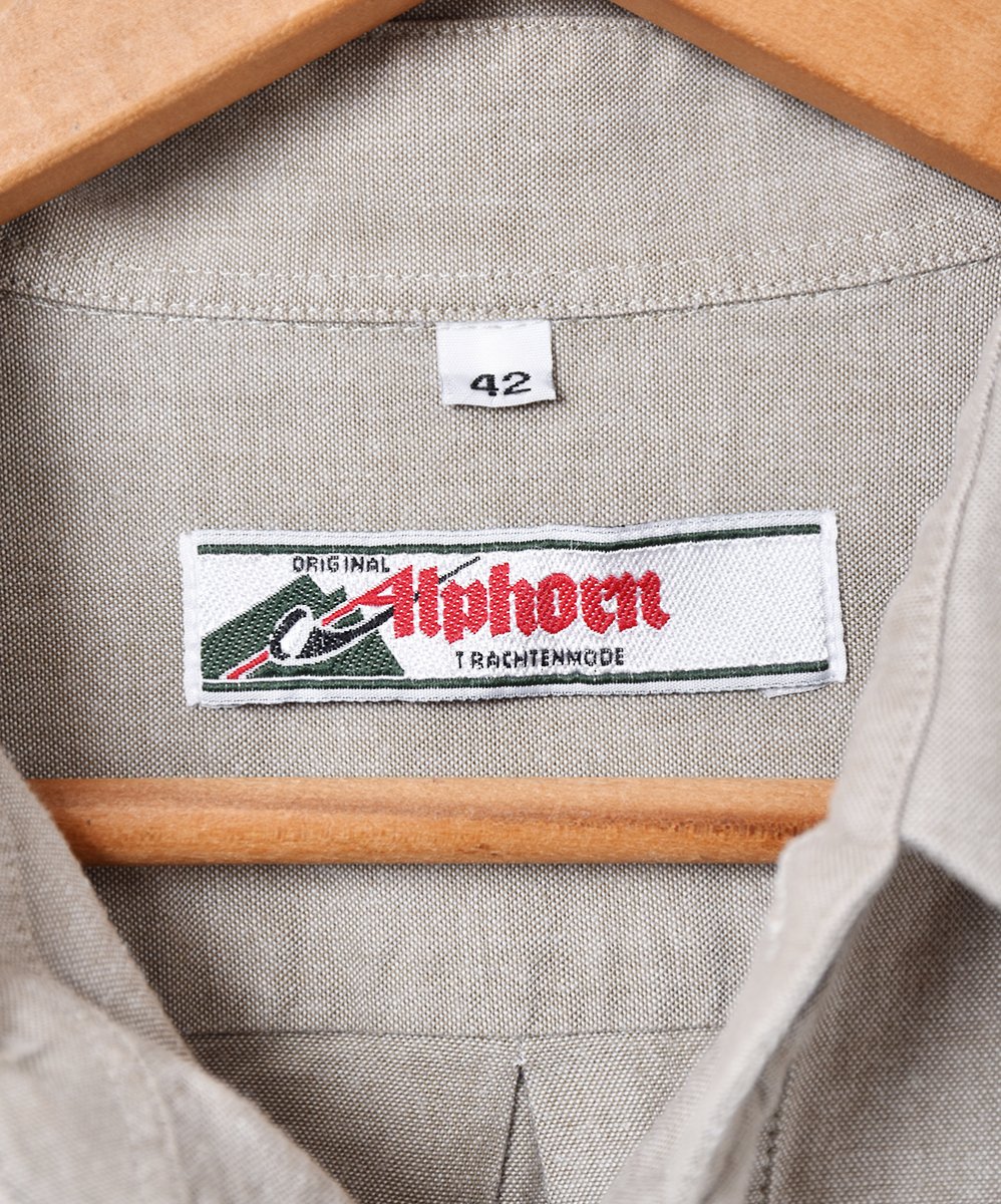 Alphorn 刺繍 長袖 チロリアンシャツ - 古着のネット通販サイト 古着屋 