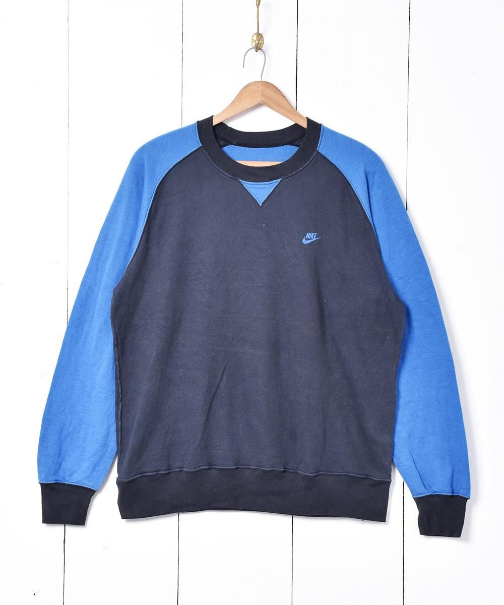 NIKE バイカラーラグランスウェット - 古着のネット通販サイト 古着屋 ... NIKE ナイキ ロゴ刺繍スウェット ラグラン バイカラー ビッグサイズ
