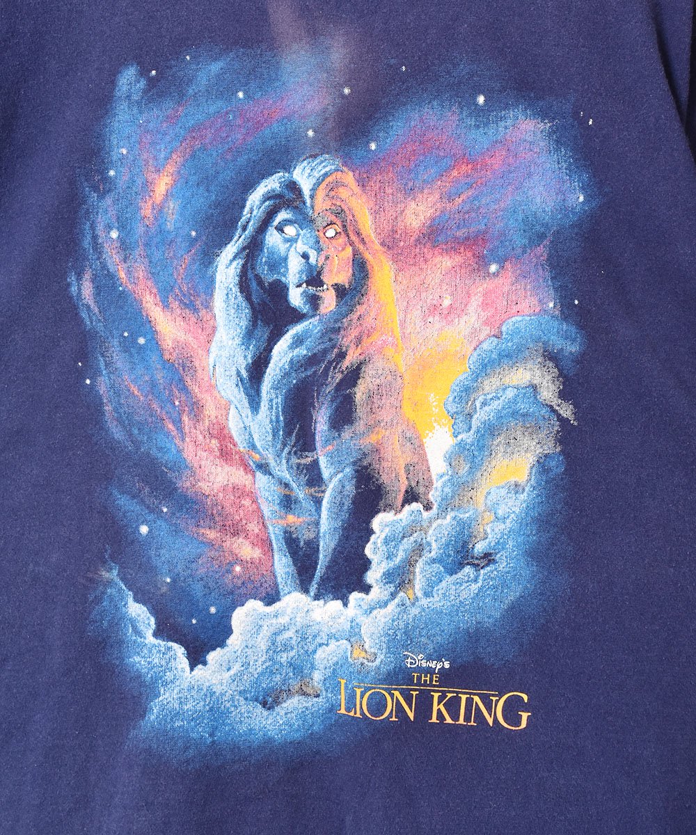 90年代 THE DISNEY STORE THE LION KING ライオンキング ムファサ シンバ 大判プリント キャラクタープリントTシャツ USA製 メンズXL ヴィンテージ /evb00215690年代ランク