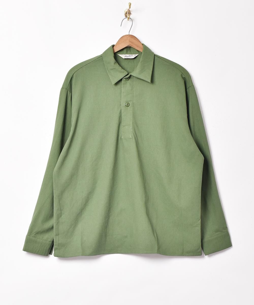 6色展開】「Backers」プルオーバー コットンリネン 長袖シャツ