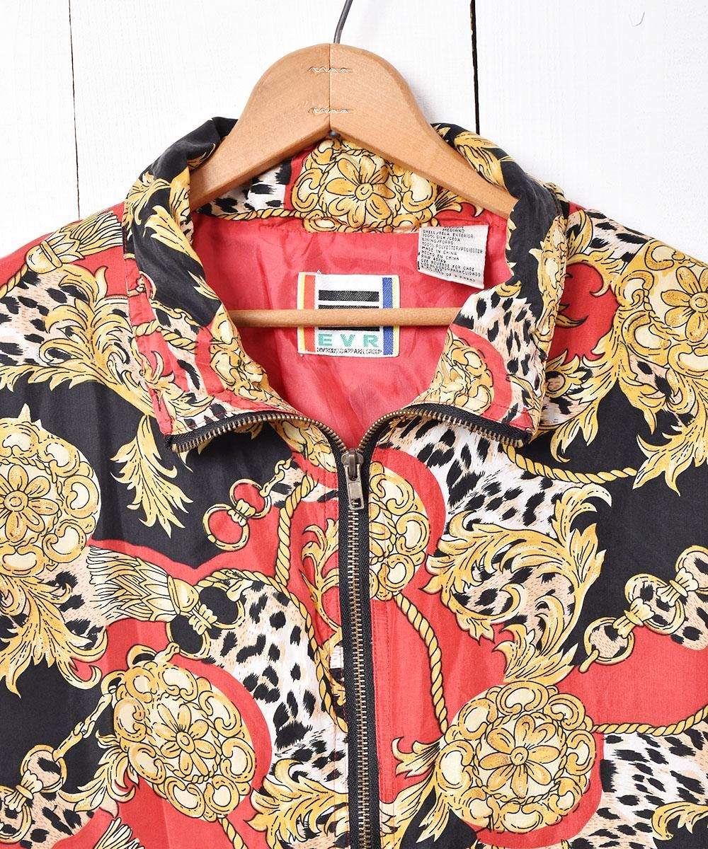総柄 シルクブルゾン - 古着屋グレープフルーツ ムーン 総柄 シルクブルゾン - 古着屋グレープフルーツ ムーン