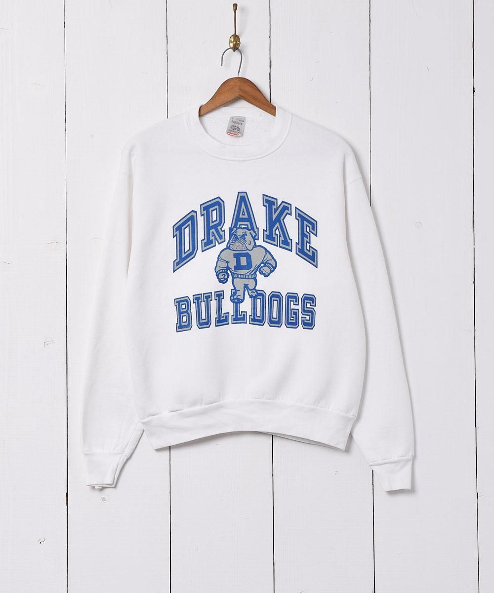 アメリカ製 Drake Bulldogs プリントスウェット - 古着屋