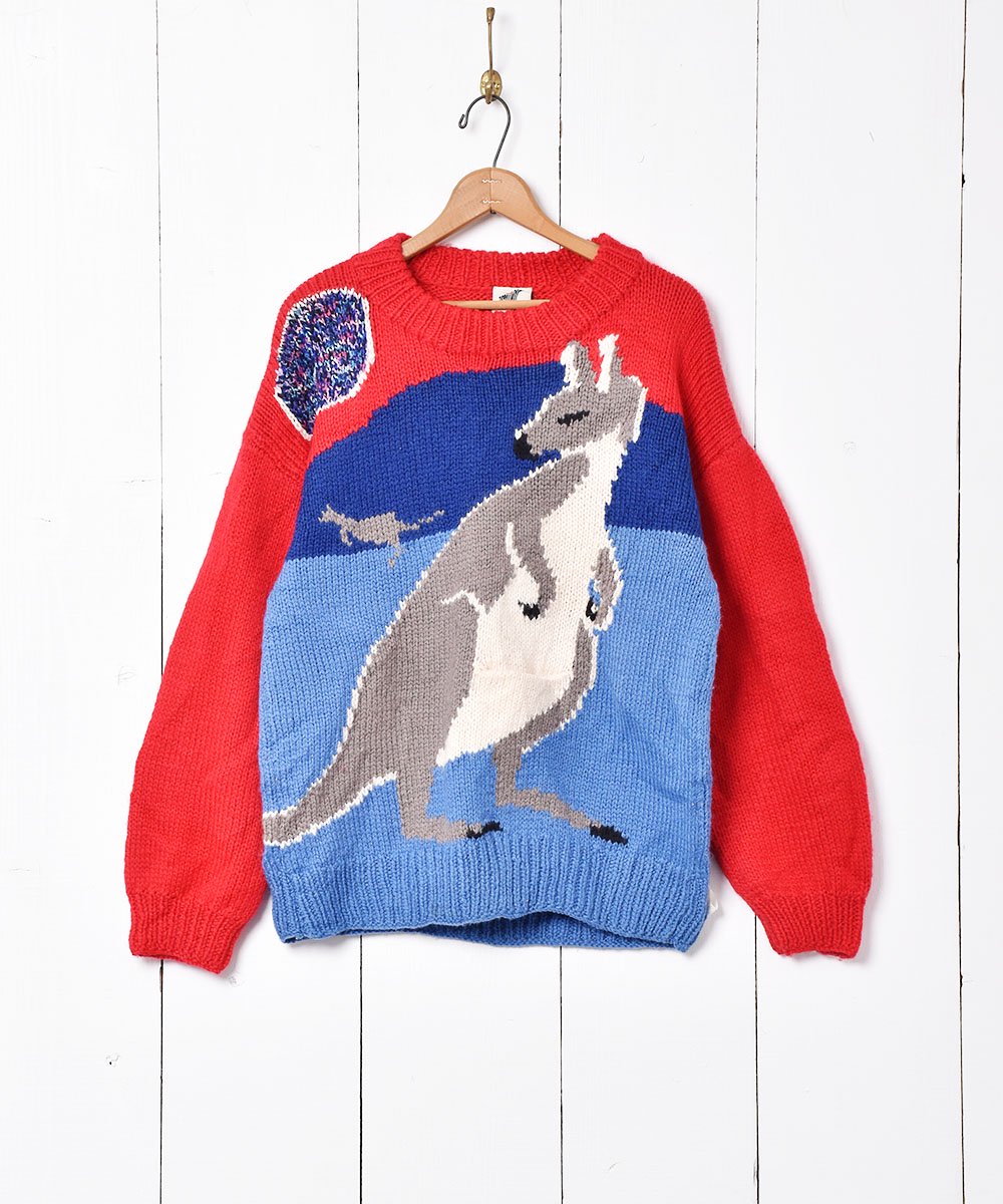 オーストラリア製 カンガルー ハンドメイドセーター - 古着のネット