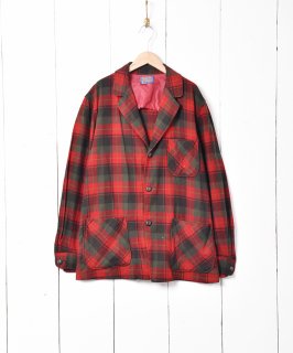 古着60's アメリカ製 PENDLETONチェック ウールジャケット 古着のネット通販 古着屋グレープフルーツムーン