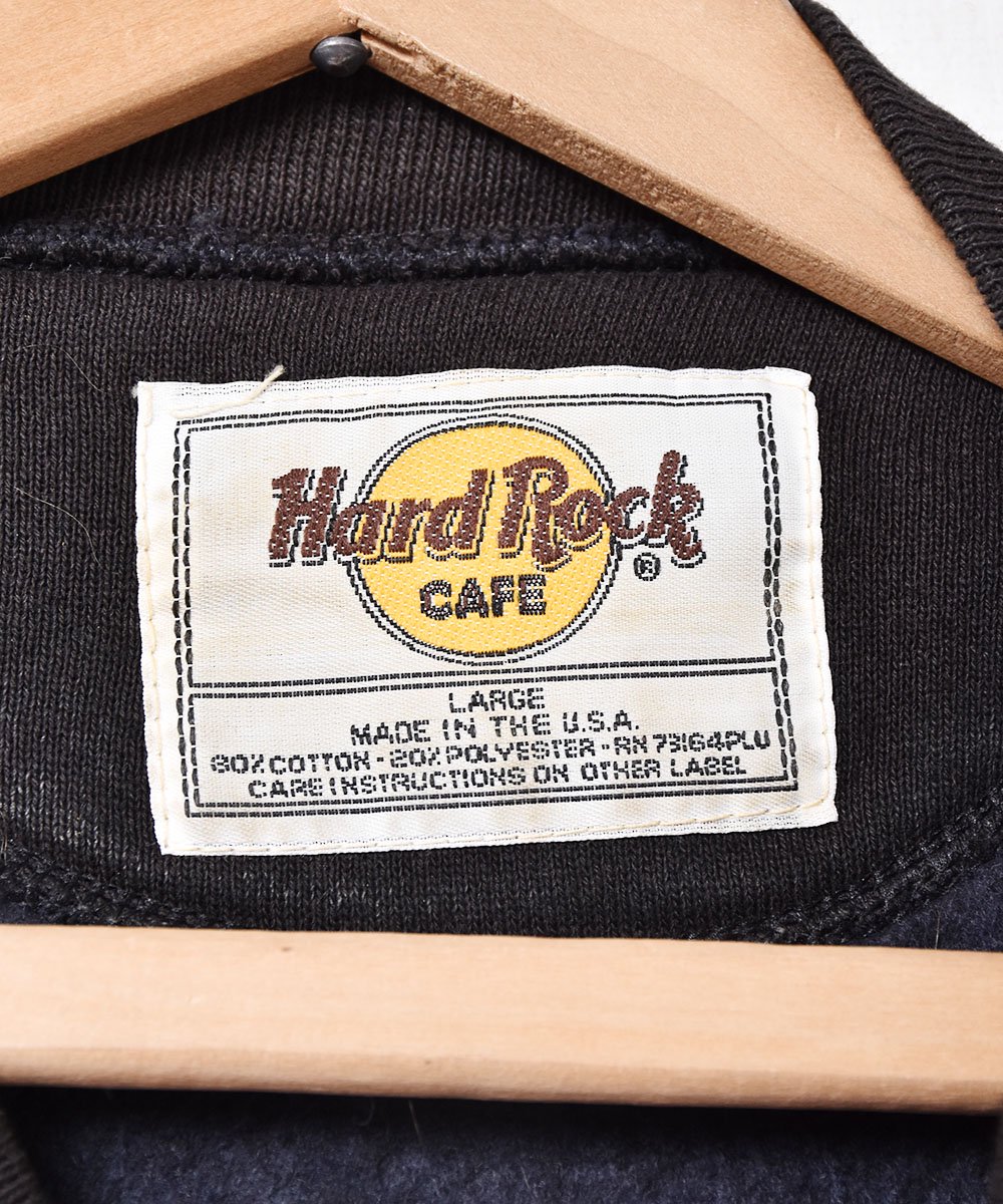 アメリカ製 Hard Rock Cafe ロゴ刺繍スウェット - 古着のネット通販 