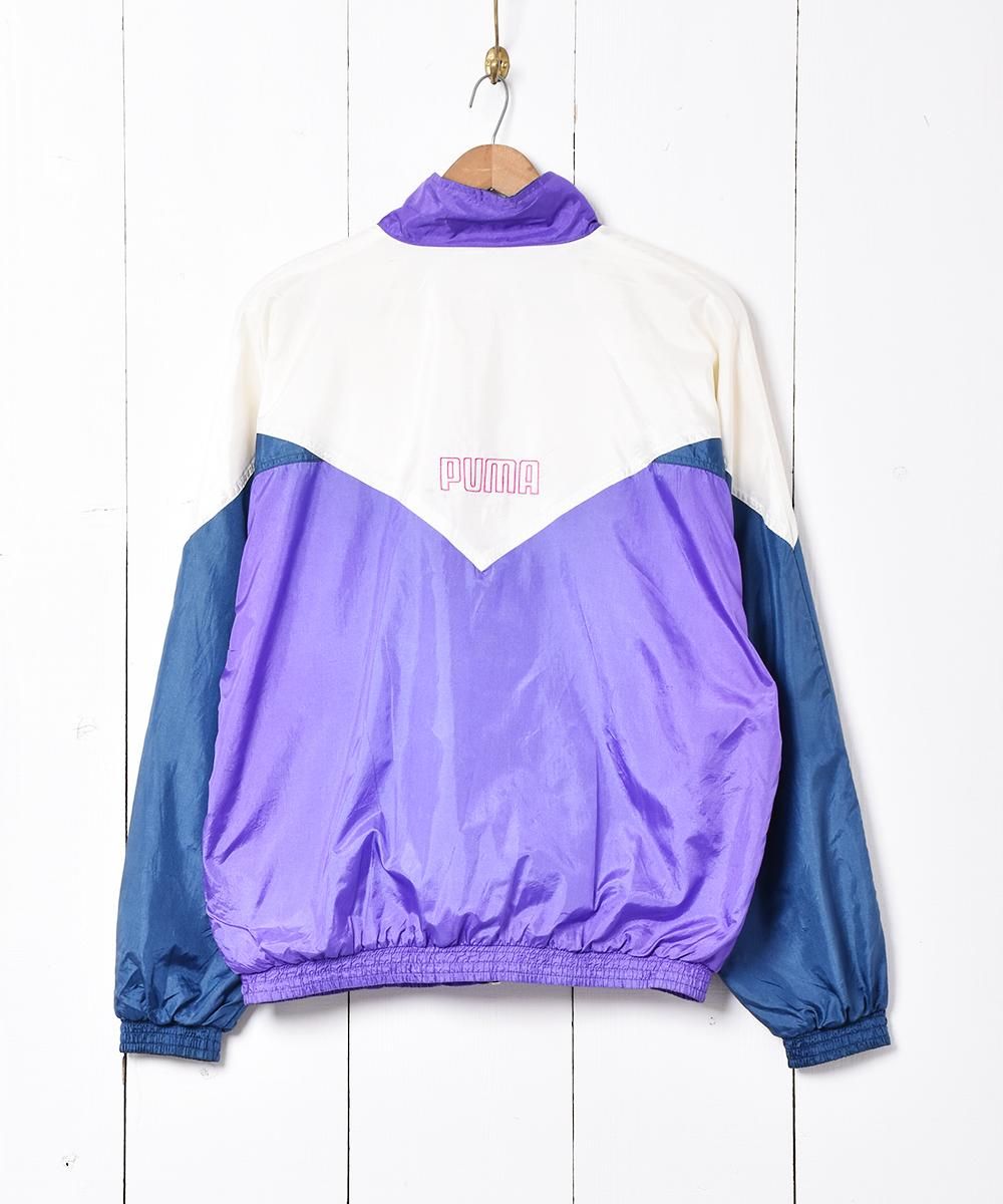 PUMA デザインナイロンジャケット - 古着屋グレープフルーツ PUMA デザインナイロンジャケット - 古着屋グレープフルーツ