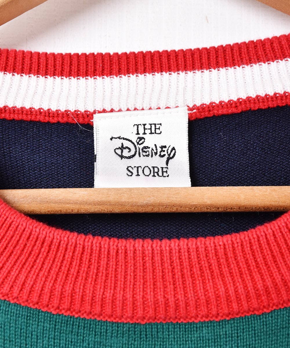 DISNEY 刺繍コットンニットセーター - 古着のネット通販サイト 古着屋