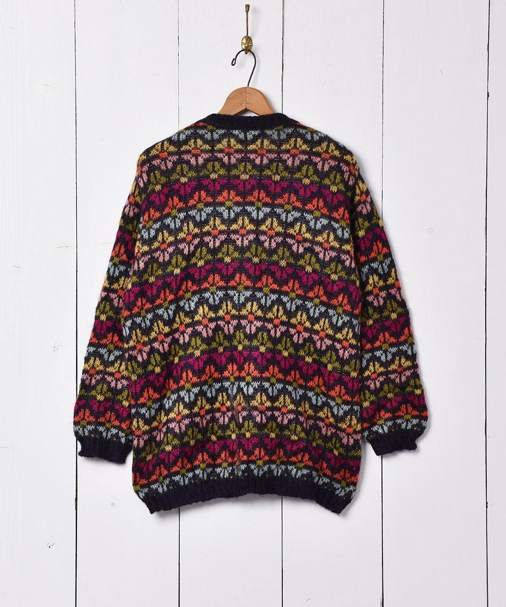 イタリア製 UNITED COLORS OF BENETTON 総柄 マルチカラーセーター