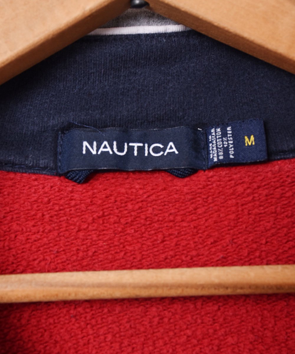 NAUTICA ハーフジップスウェットシャツ - 古着のネット通販サイト 古着 