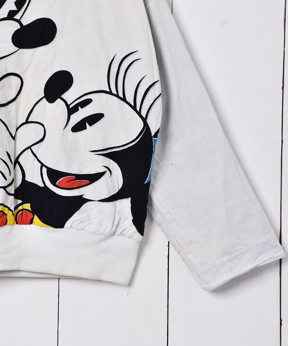 90sディズニー ヴィンテージ リバーシブル ダブルフェイス トレーナー ミニー レディース 古着 90s USA製 Disney FASHIONS ミニーちゃん