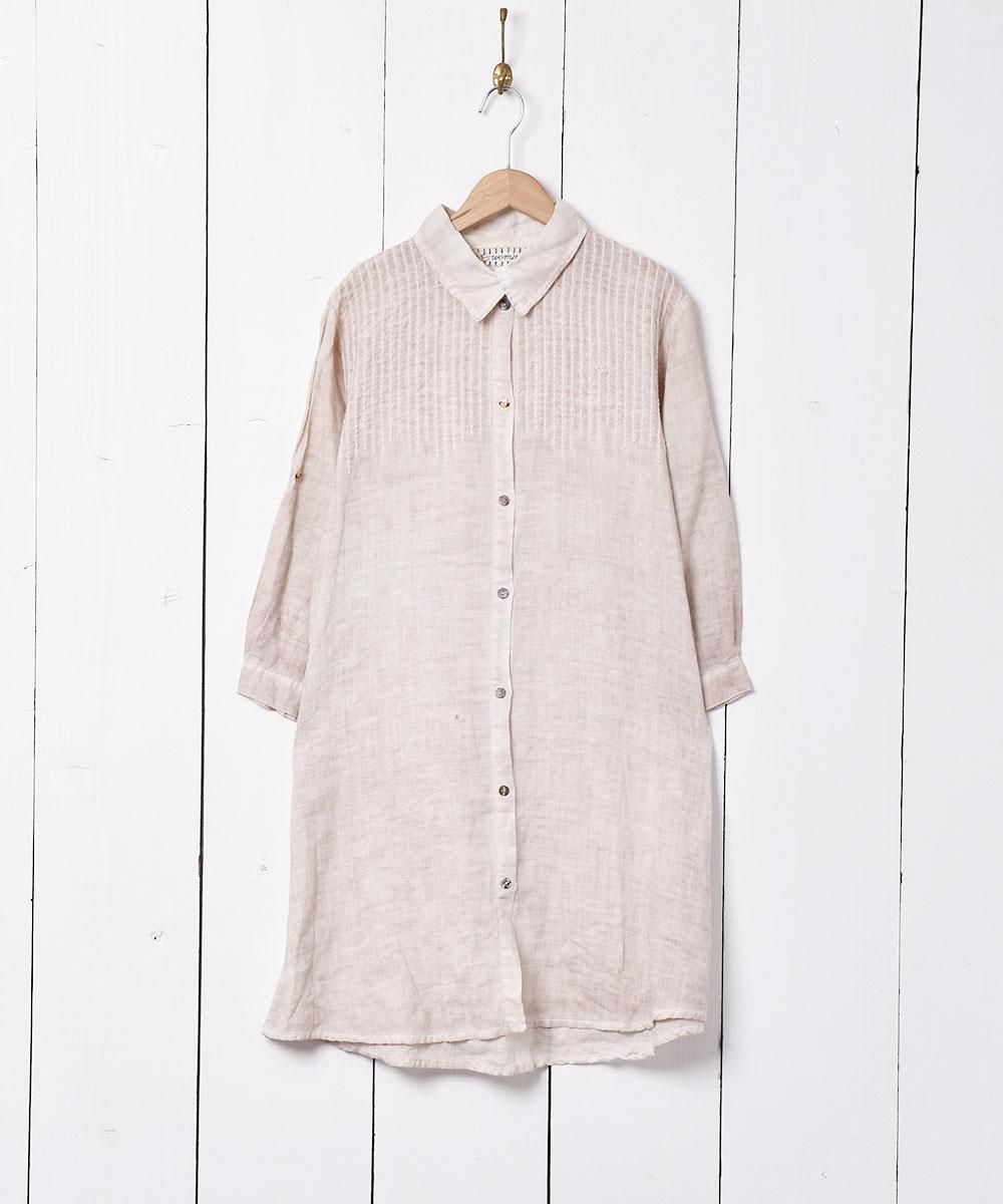 長袖 シャツワンピース 古着のネット通販サイト 古着屋グレープフルーツムーン Grapefruitmoon Onlineshop ヴィンテージアイテム レトロファッション
