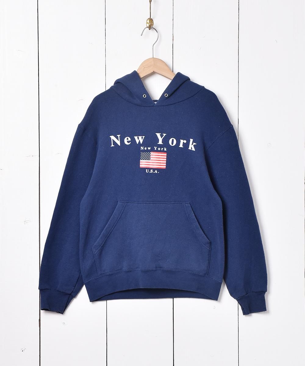 NewYork プリントパーカー - 古着屋グレープフルーツ ムーン NewYork プリントパーカー - 古着屋グレープフルーツ ムーン