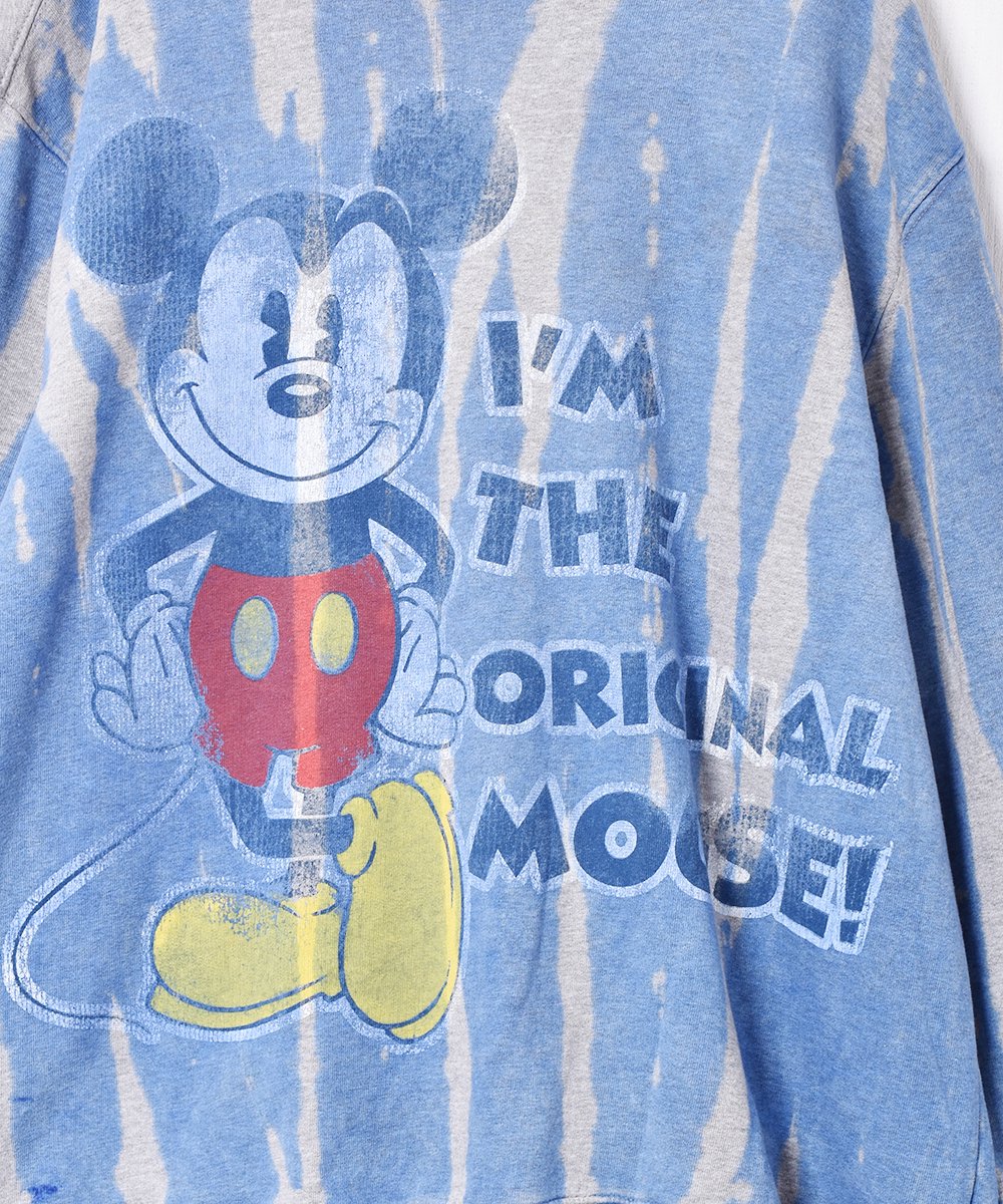 古着の画像染め ミッキーマウス プリントスウェットシャツ