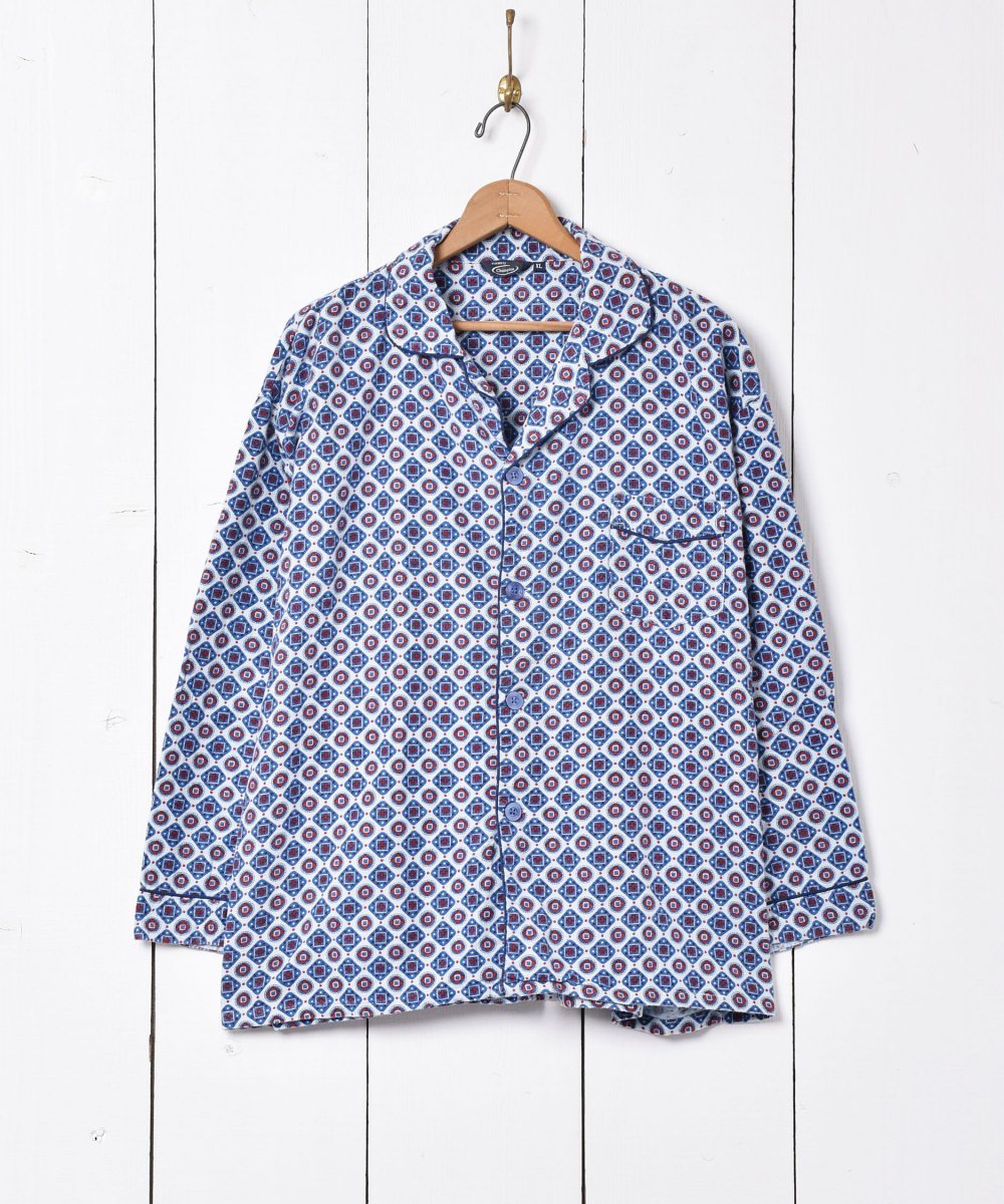 小紋柄 パジャマシャツ - 古着のネット通販サイト 古着屋