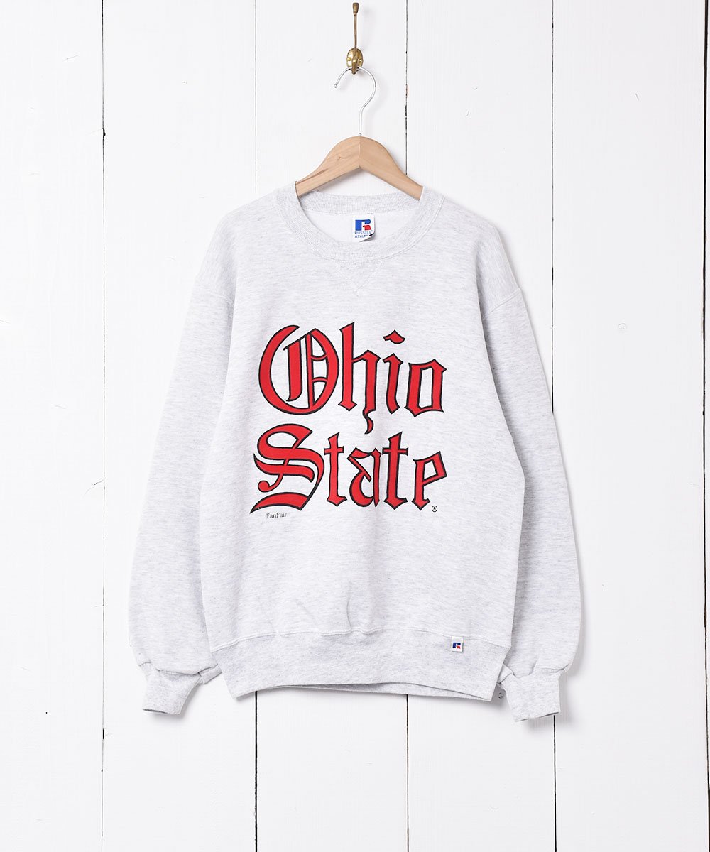 アメリカ製 ohio state プリントスウェットシャツ - 古着のネット通販 