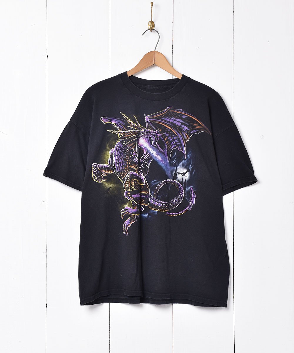"Hanes" 90's〜 Tシャツ HAWAII ドラゴンプリント