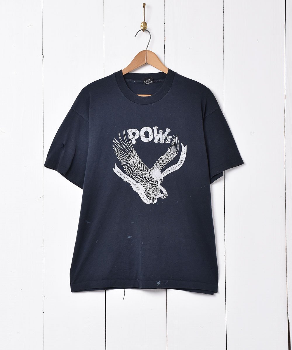 アメリカ製 POW's イーグルプリントTシャツ - 古着のネット通販サイト 