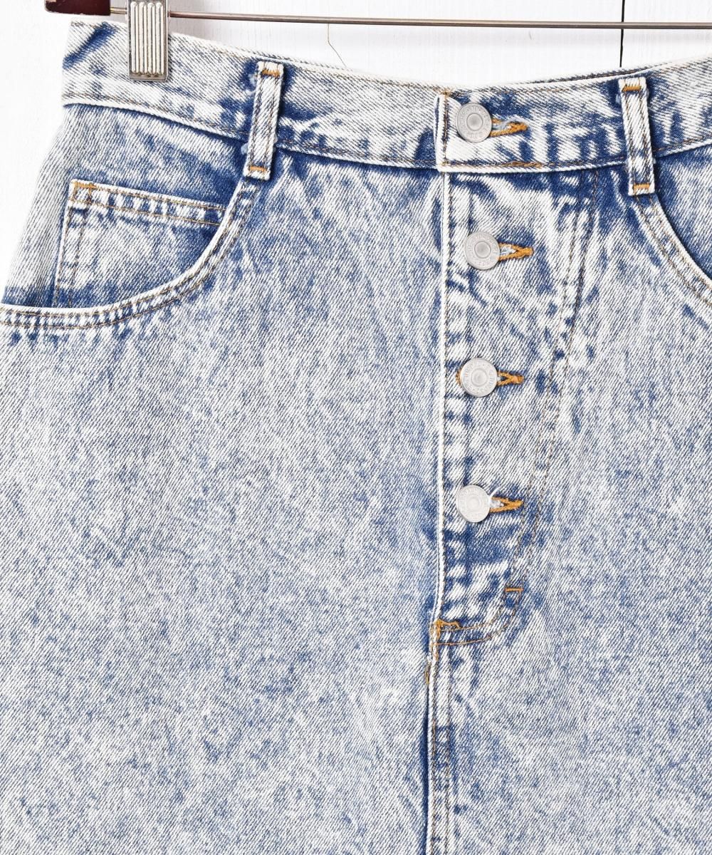 【REDVALENTINO】 デニム ミニスカート ケミカルウォッシュ♪ REDVALENTINO デニム ミニスカート ケミカルウォッシュ | THE