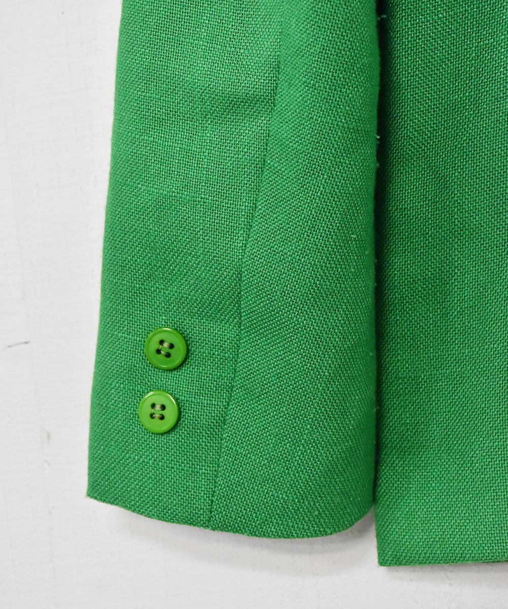 アメリカ製 グリーン テーラードジャケット   古着のネット通販サイト