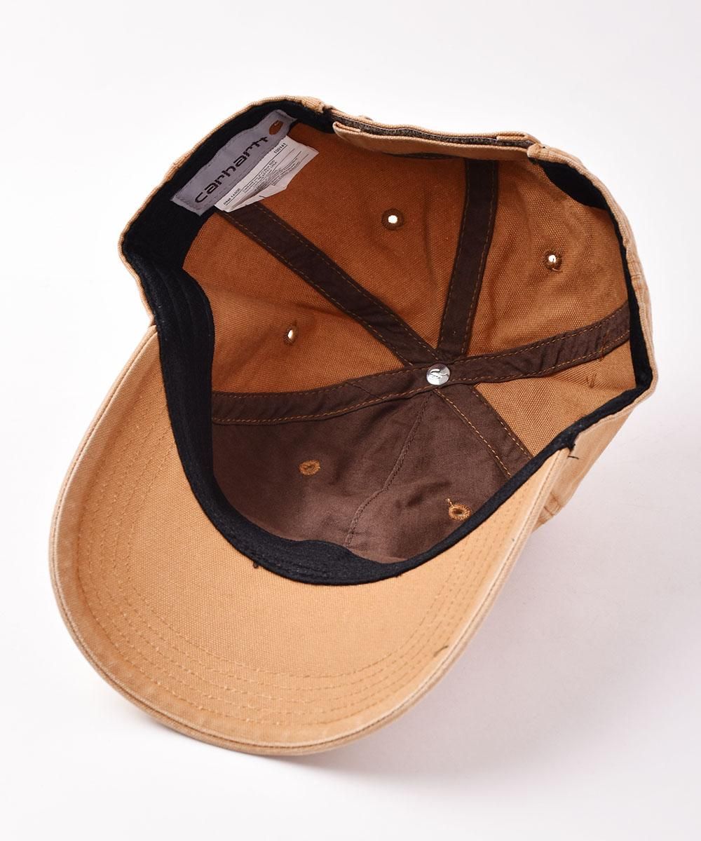 2色展開】carhartt ロゴキャップ ベージュ - 古着屋グレープフルーツ