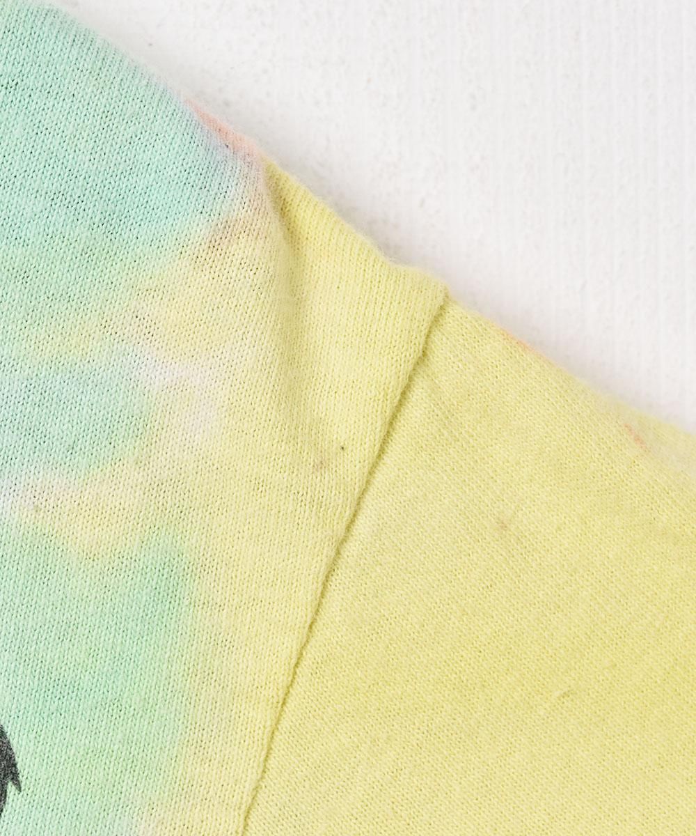 ダンシングベア レインボー タイダイTシャツ - 古着屋グレープフルーツ