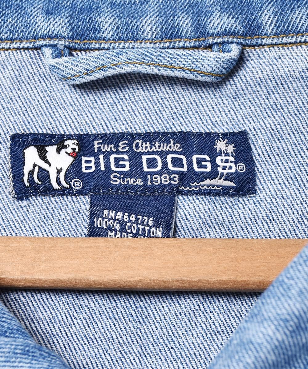 BIG DOGS オーバーサイズ 刺繍 デニムジャケット - 古着屋 BIG DOGS オーバーサイズ 刺繍 デニムジャケット - 古着屋