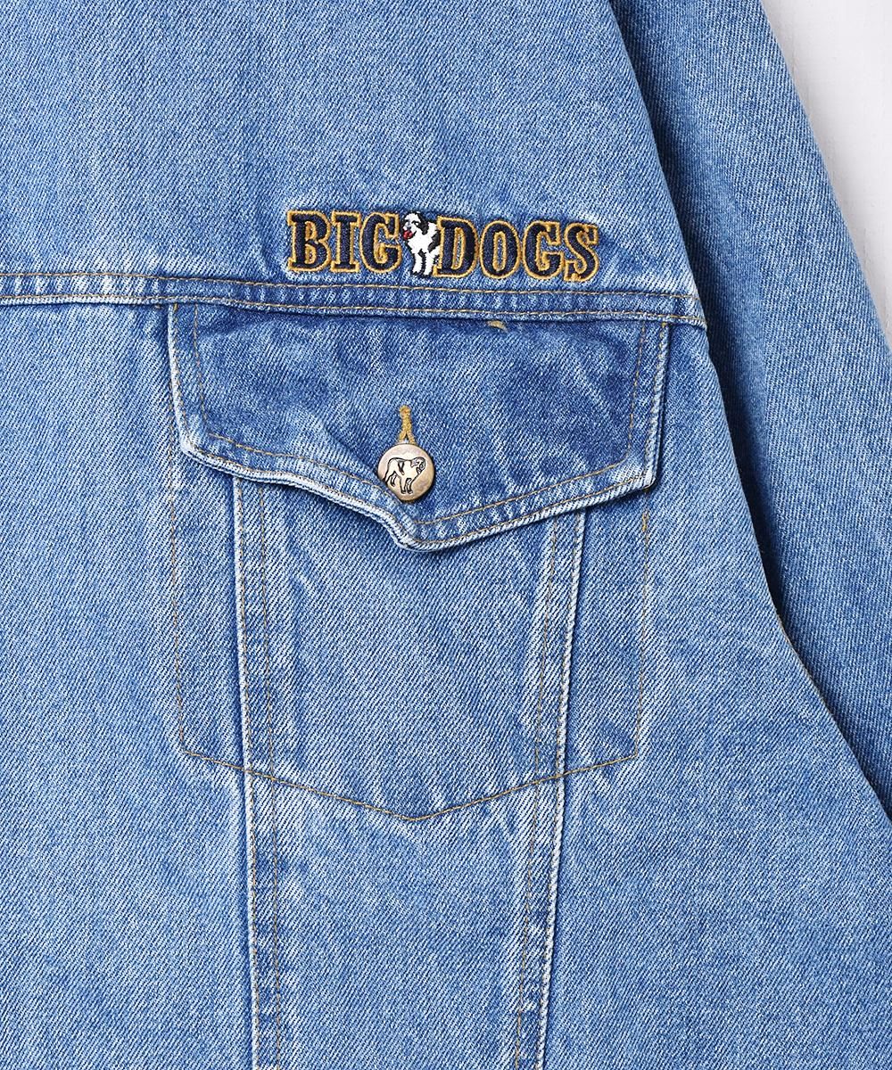 BIG DOGS オーバーサイズ 刺繍 デニムジャケット - 古着屋 BIG DOGS オーバーサイズ 刺繍 デニムジャケット - 古着屋