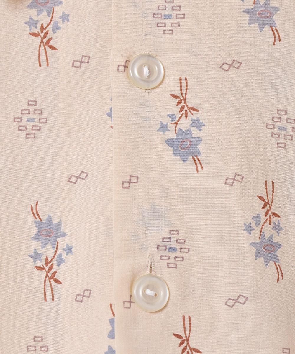 花柄 パジャマシャツ - 古着屋グレープフルーツ ムーン(Grapefruitmoon