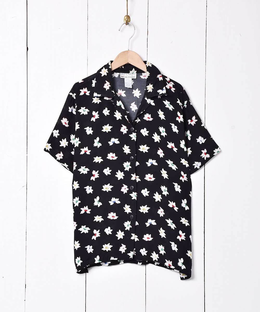 花柄 オープンカラー 半袖シャツ - 古着のネット通販サイト 古着屋