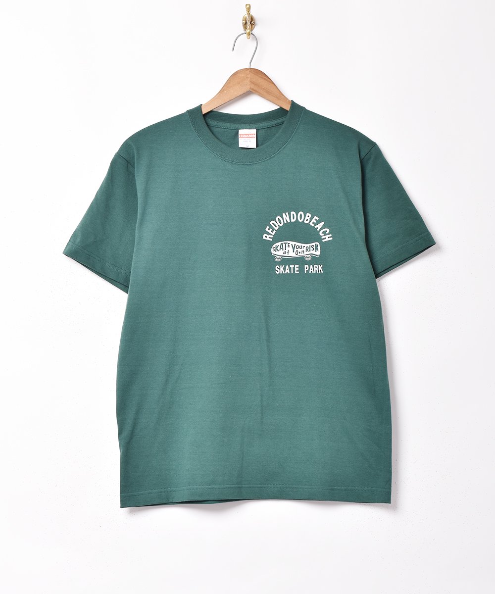 2色展開】プリントTシャツ REDONDO BEACH グリーン - 古着のネット通販