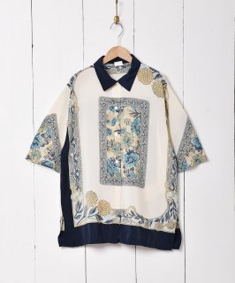 古着フランス製 デザイン 半袖シャツ 古着のネット通販 古着屋グレープフルーツムーン