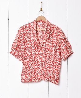 古着花柄 半袖 オープンカラーシャツ 古着のネット通販 古着屋グレープフルーツムーン