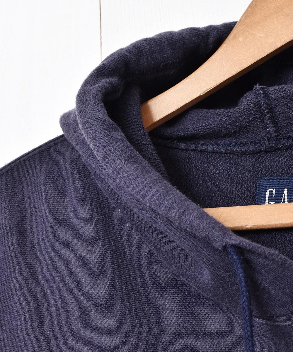 GAP ロゴパッチ スウェットパーカー - 古着屋グレープフルーツ