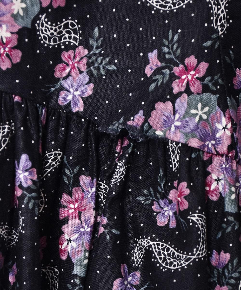GUNNE SAX ピンドット×花柄 スリーブレスワンピース - 古着屋