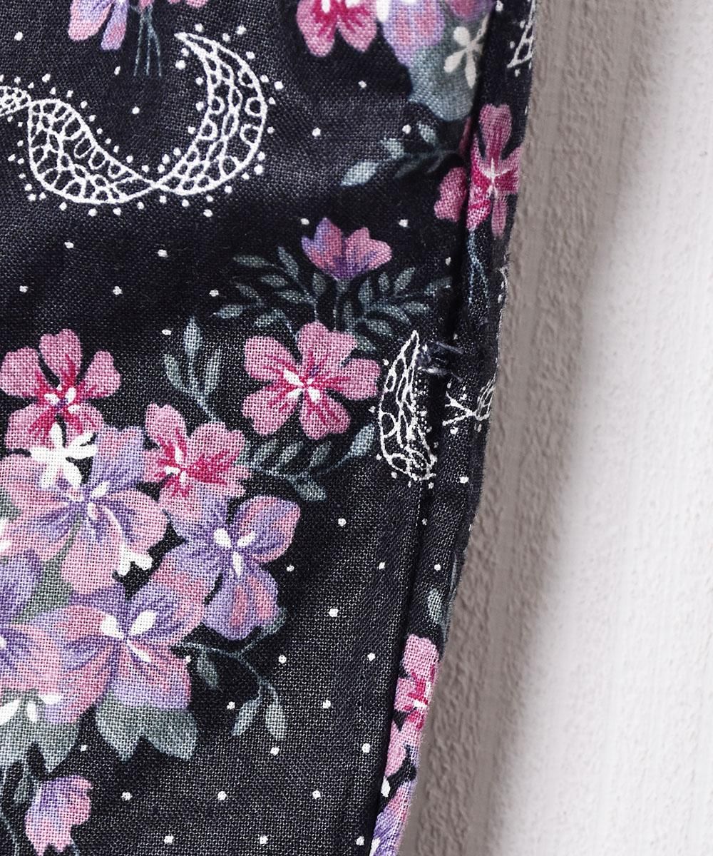 GUNNE SAX ピンドット×花柄 スリーブレスワンピース - 古着屋