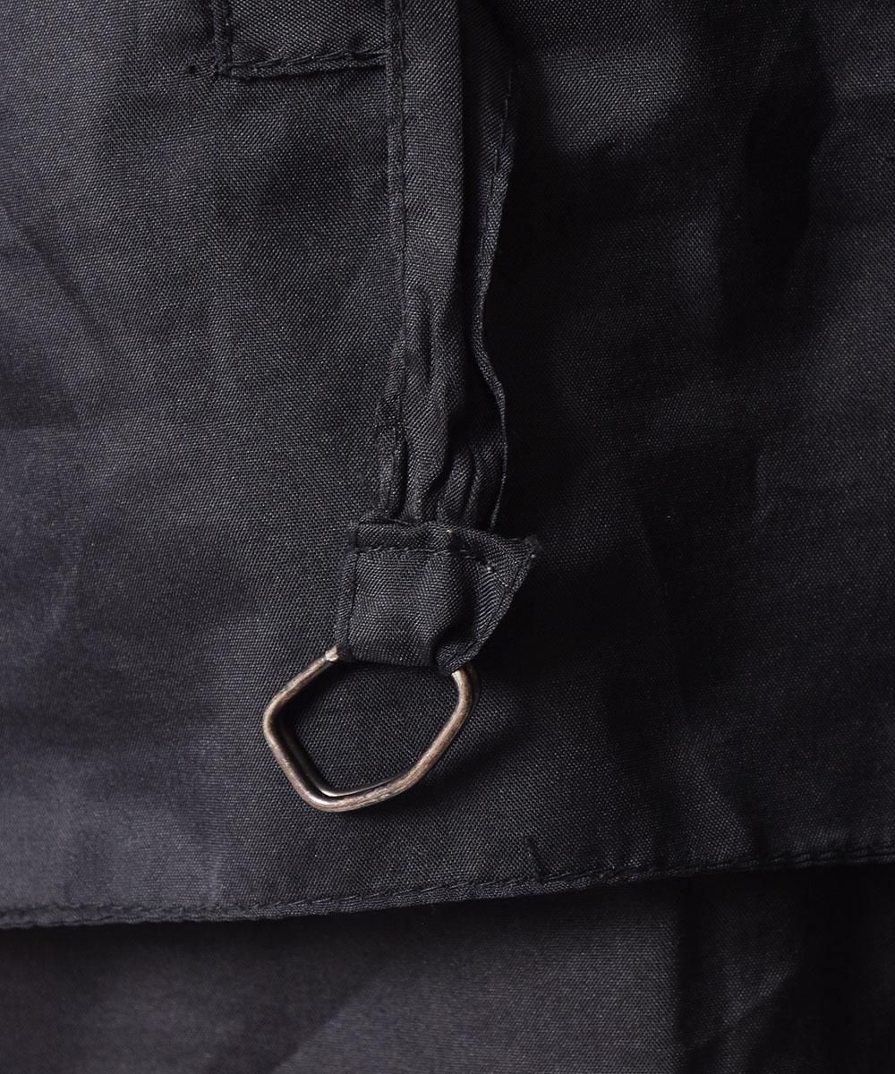 刺繍 パッチワークレザーベスト - 古着屋グレープフルーツ