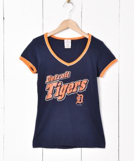 古着Detroit Tigers プリント リンガーTシャツ 古着のネット通販 古着屋グレープフルーツムーン
