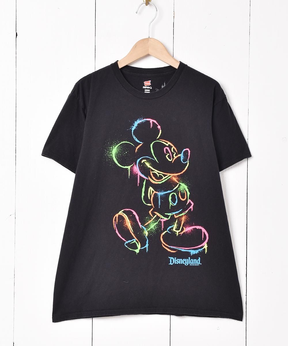 ミッキーマウス ペイント プリントTシャツ - 古着屋 ミッキーマウス ペイント プリントTシャツ - 古着屋