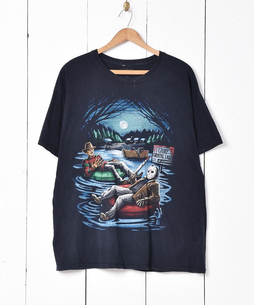 信頼も高い フレディ×ジェイソン プリントTシャツ - 古着屋グレープフルーツ Tシャツ(半袖/袖なし)